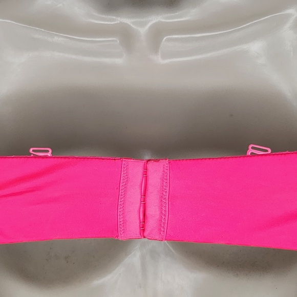 Victoria's Secret Very Sexy Strapless Multiway Hot Pink Purple Lace Bra Size 36D - Picture 7 of 14